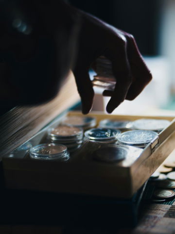 a close up of a person playing a board game